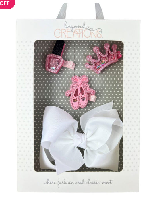 Hair Bow And Shaker Gift Box