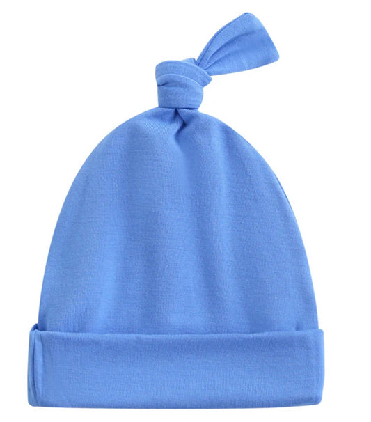 Pure Blue Baby Beanie Hat