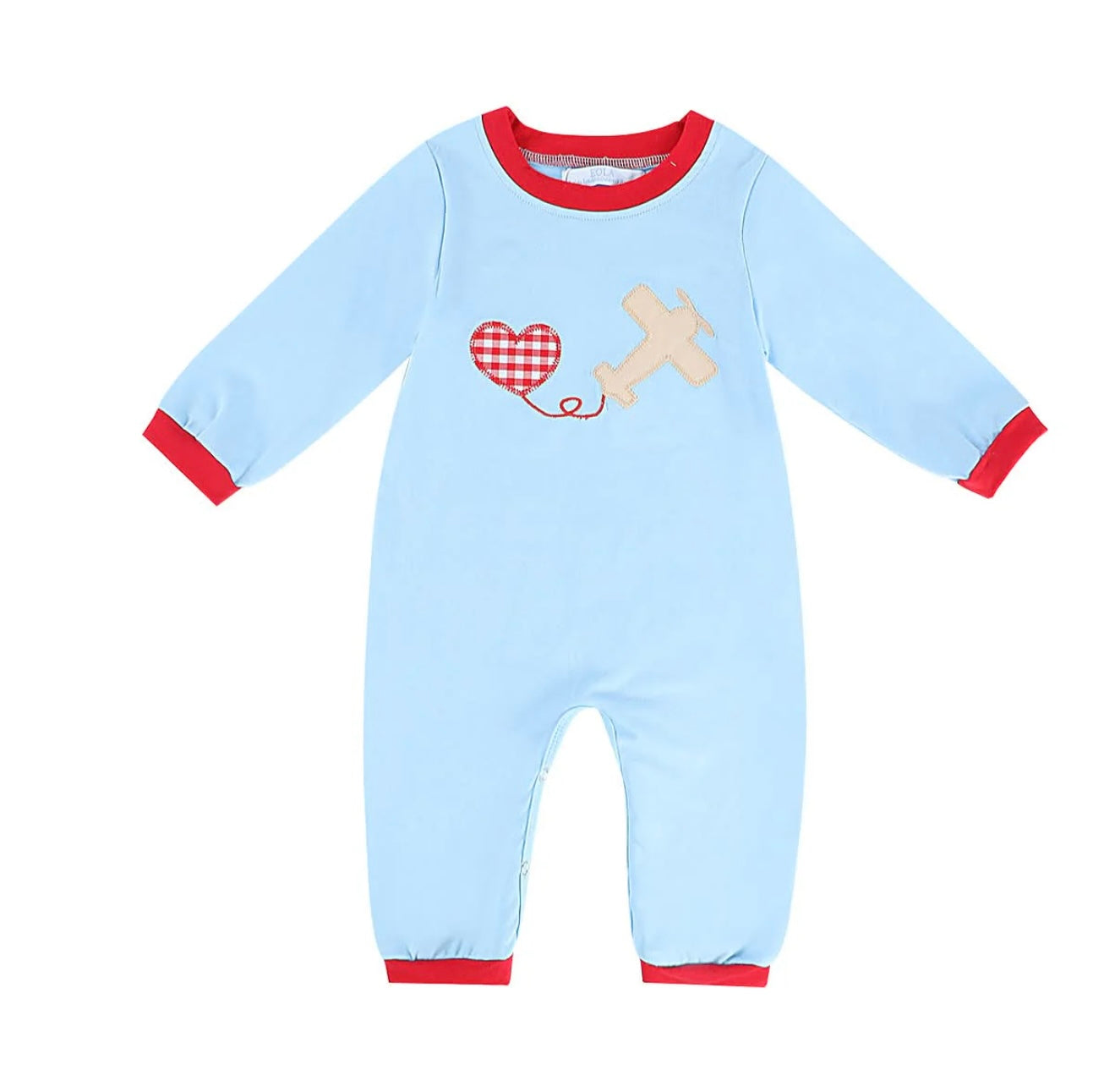 Valentine Boy Airplane Romper