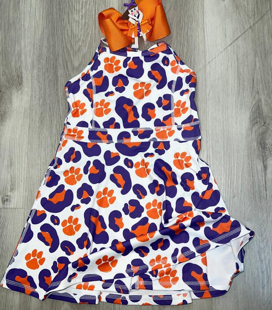 Girls Clemson Athleisure Skort Set