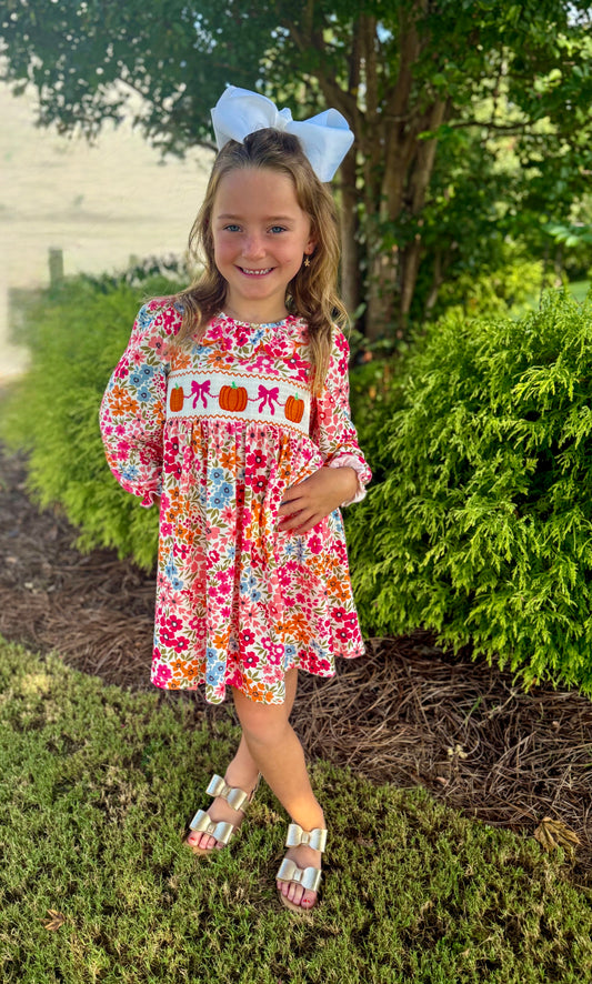 Fall Floral Dress