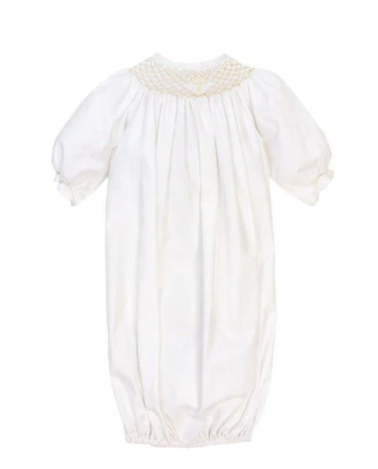 Smocked Christening Collection-Girls Long Sleeve Sac