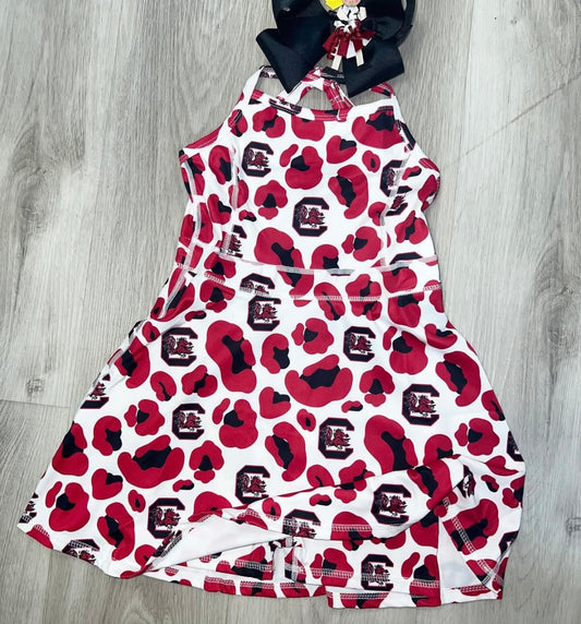 Girls Gamecock Athleisure Skort Set