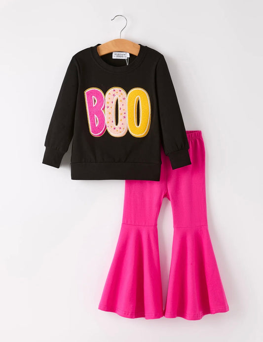 Boo Patches Love Sleeve Pant Set