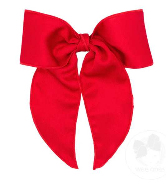 King Satin Bowtie with Twisted Wrap and Whimsy Tails