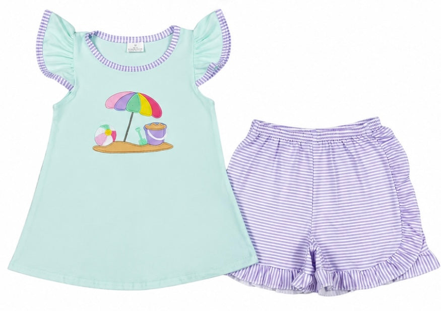 Girls Beach Vibes Short Set