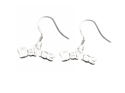 Girls Dance Word Earrings
