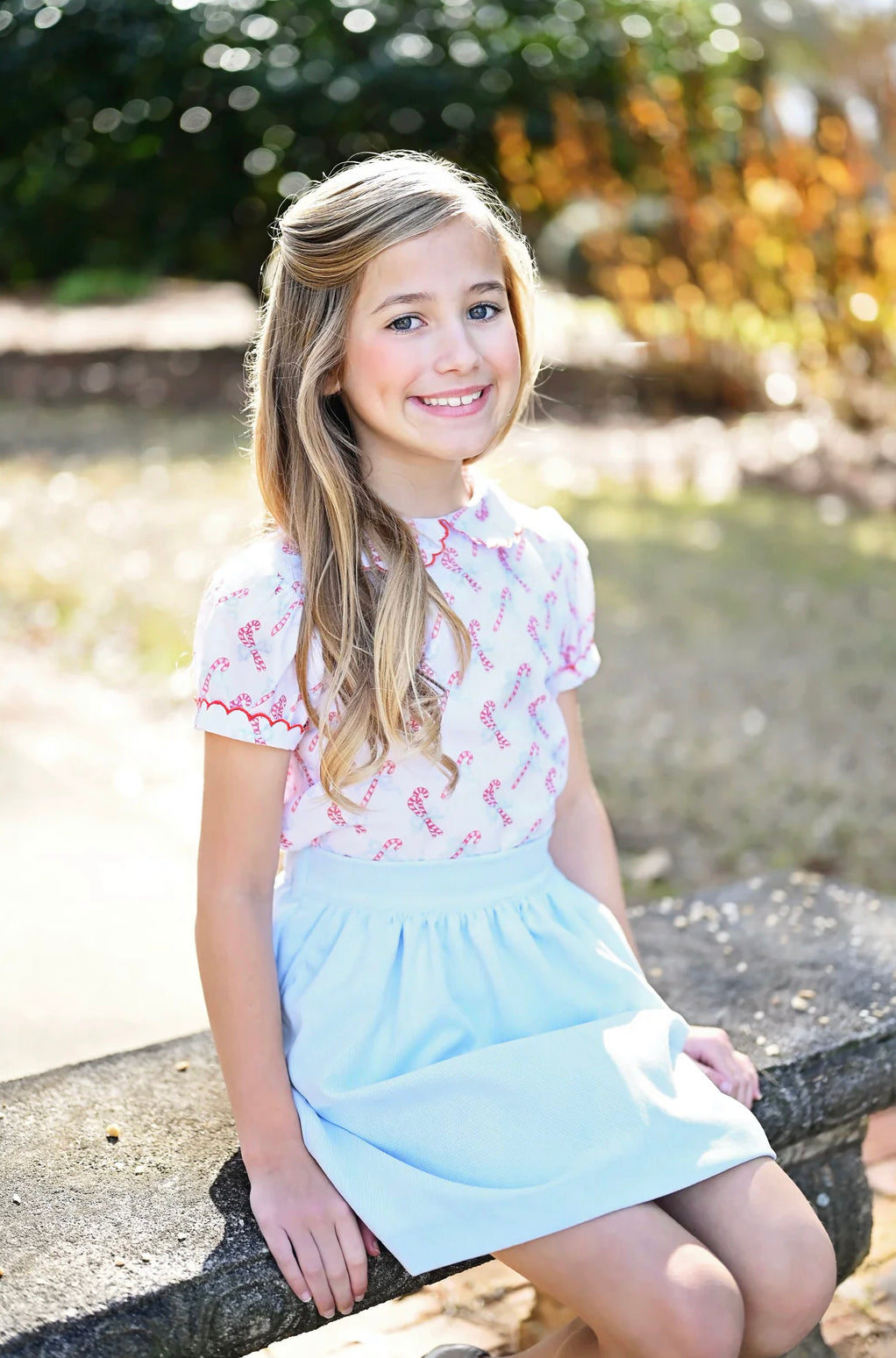 Cece skirt set candy canes