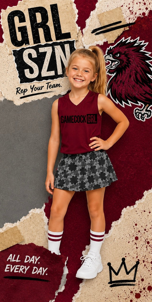 Girls Camo Gamecock Skort Set