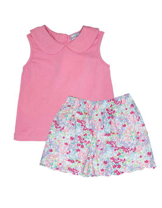 Flowery Fields Geo A/S Scalloped Short Set