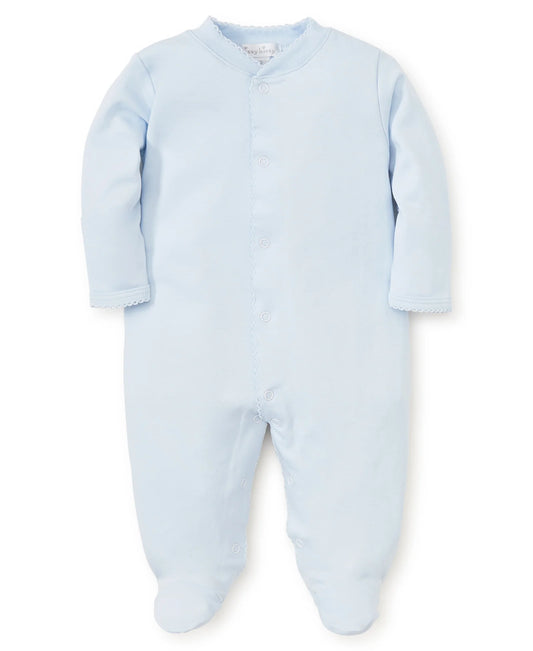 Blue Kissy Basics Footie 3-6M