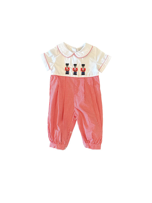 Nutcracker plaid boys longall
