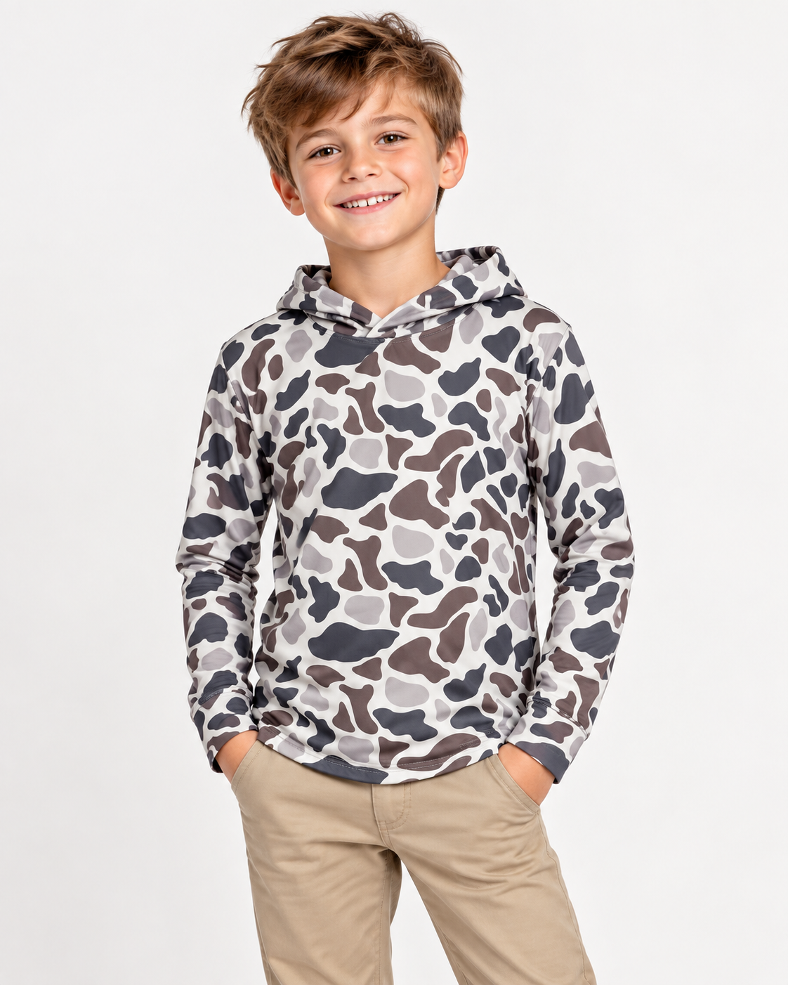 Boys Camo pullover hoodie