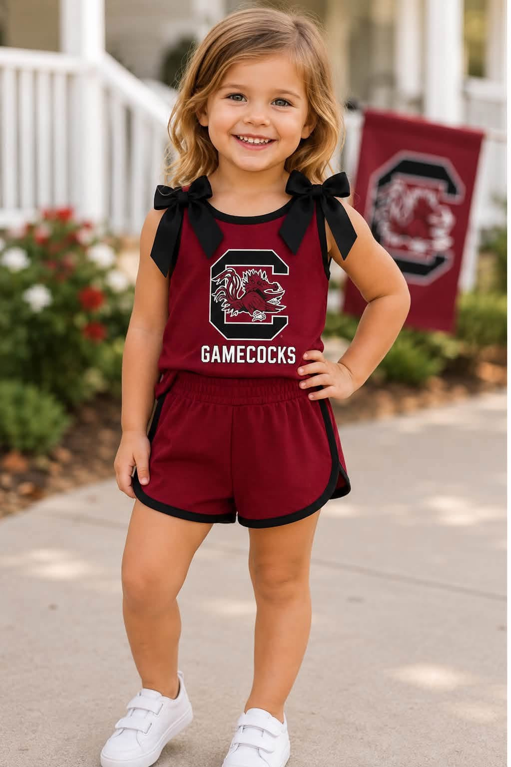 Gamecock Bow Short Set