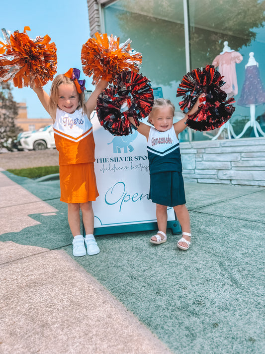 Cheer Uniform Skort Set- Black/White