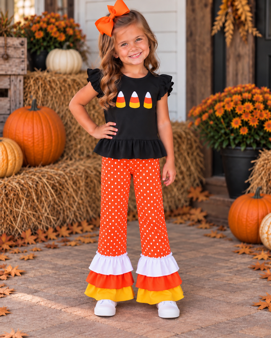 Candy corn girls outfit