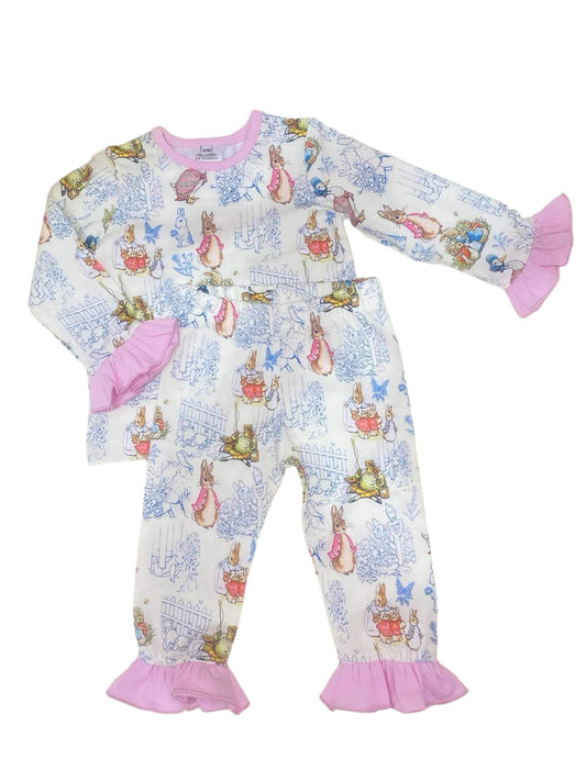 Girls Ruffle Peter Rabbit Jammies