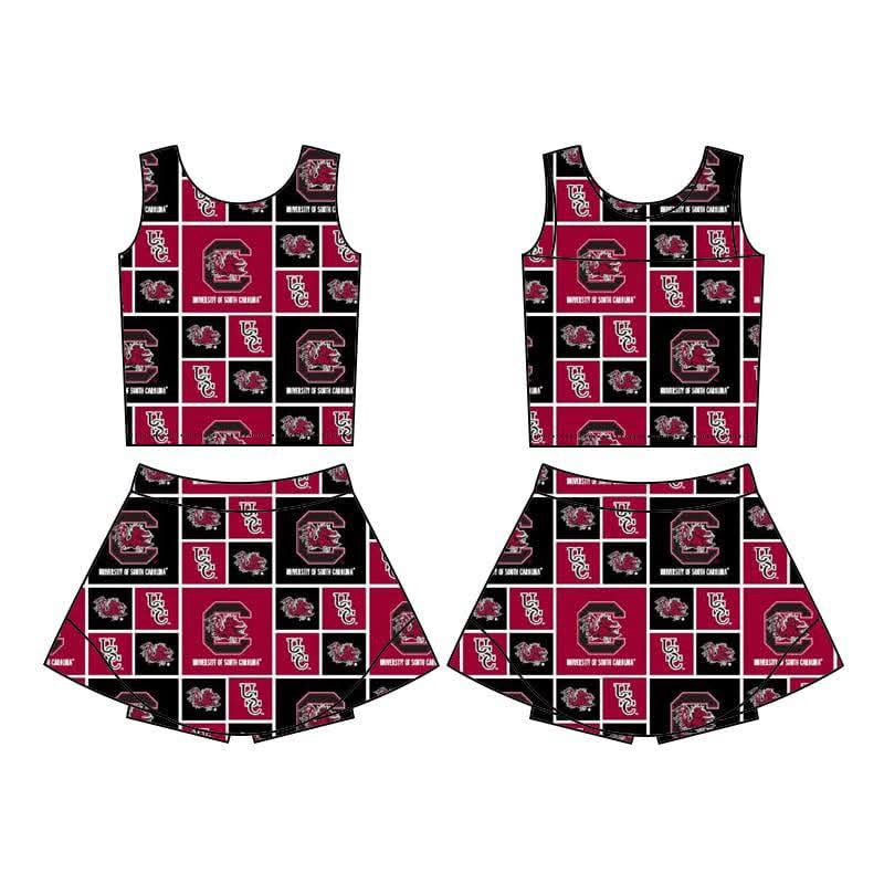 Gamecock Girls Athleisure Skort Set