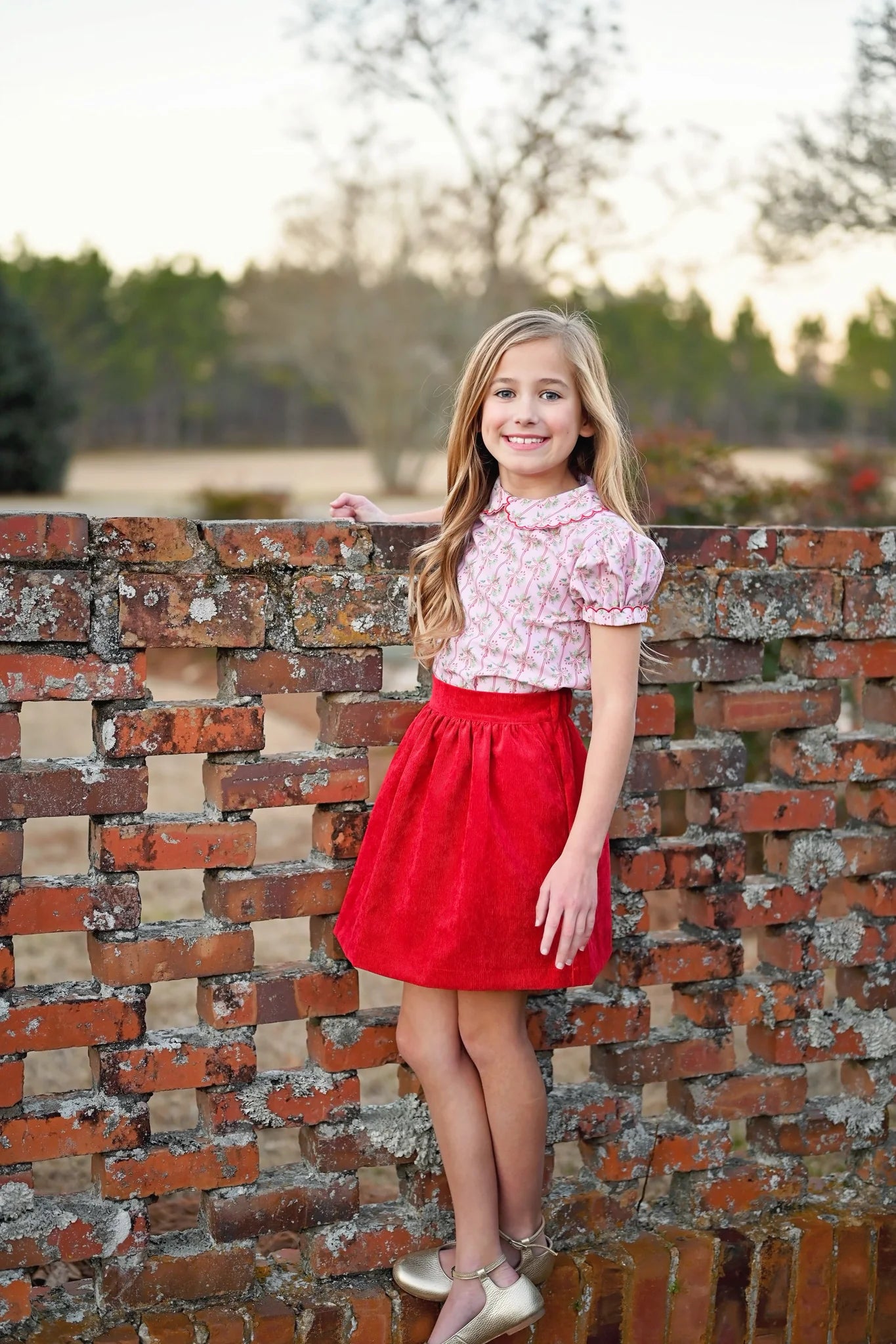 James & Lottie Cece Skirt Set, Holiday Floral