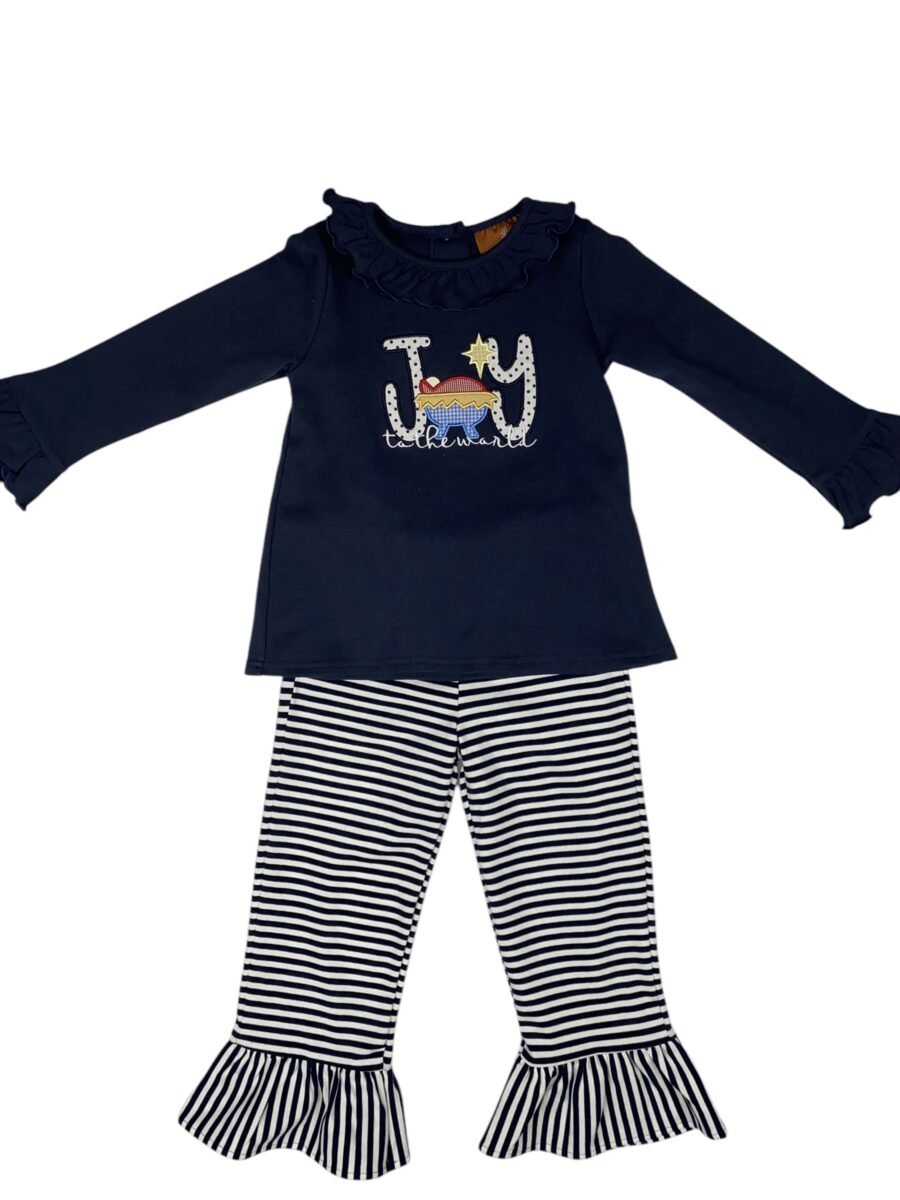 Joy to the World Ruffle Pant Set