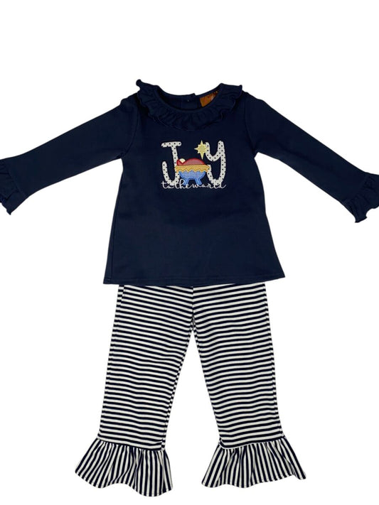 Joy to the World Ruffle Pant Set