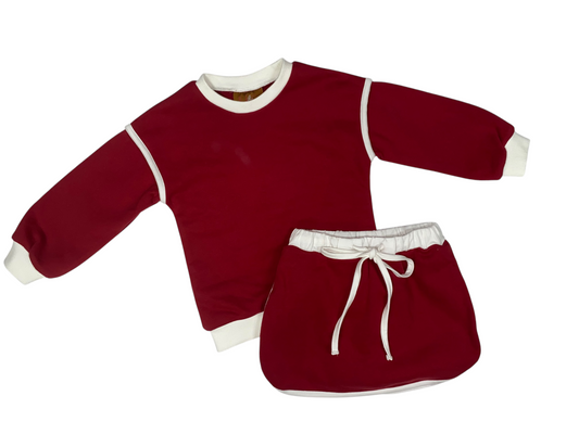 Josie Skort Set-Garnet