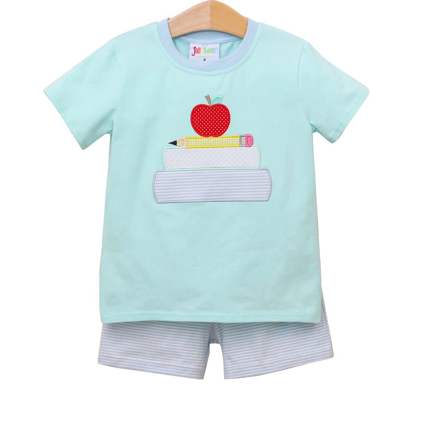 School Book Stack Short Set (monogram included)