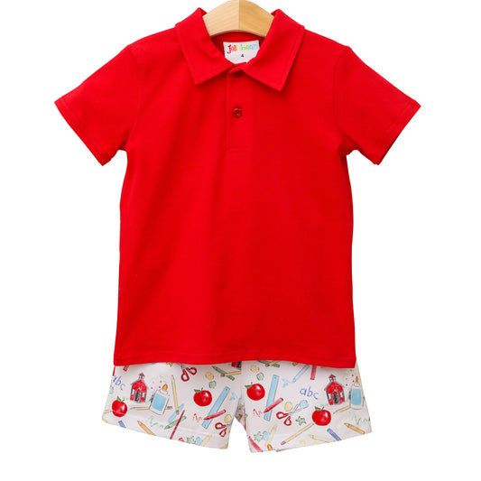 School Days Polo Sort Set