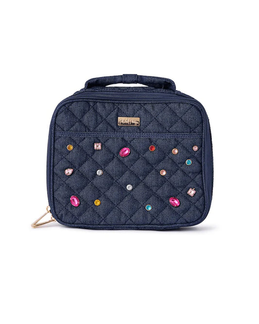 Bejeweled Back To Fun Denim and Gems Lunchbox