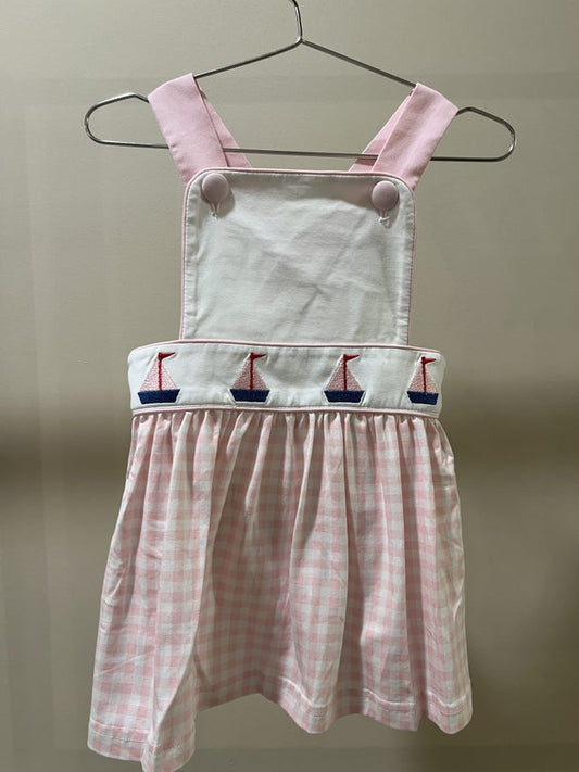 Sailboat Embroidered Dress