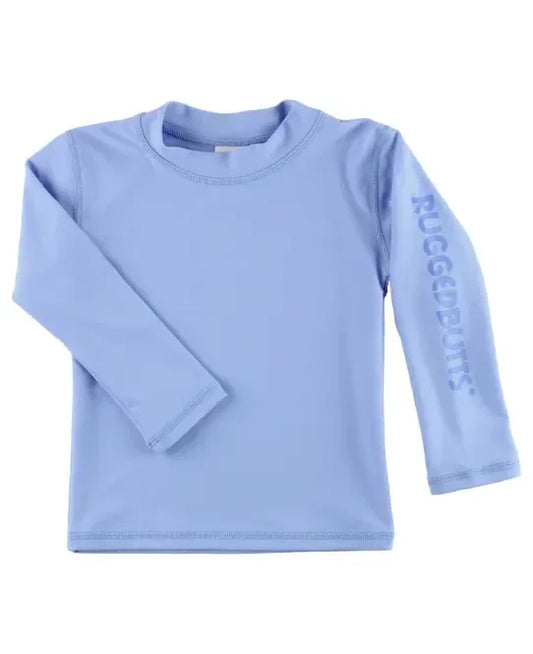 RuggedButts Periwinkle Blue Long Sleeve Logo Rash Guard