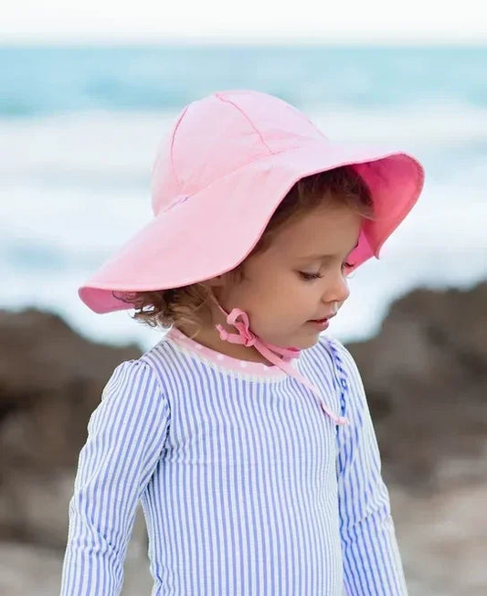 RuffleButts Pink Sun Protective Hat