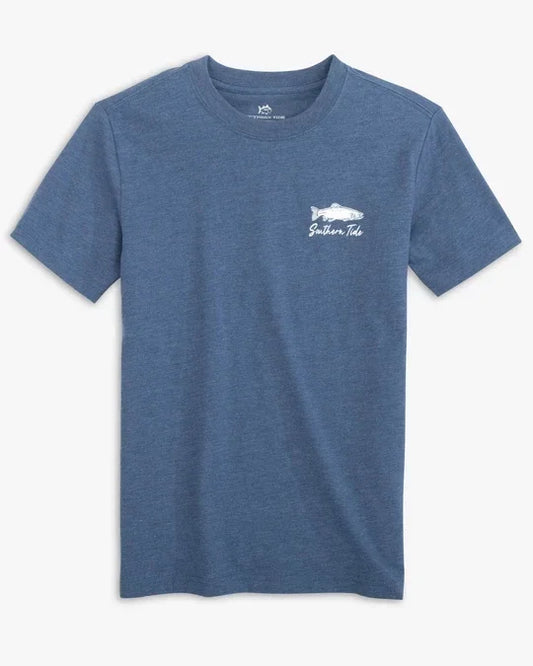 Southern Tide Tri-Trout Stack Heather T-shirt