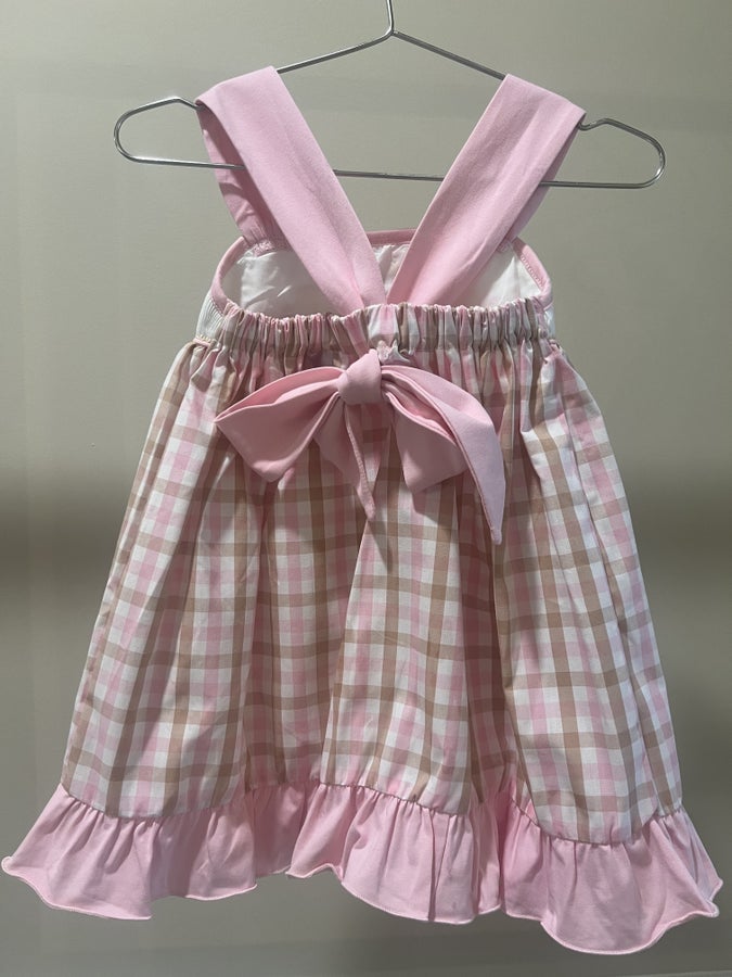 Sandy Castle Hand Smocked Sundress