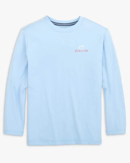 Southern Tide Red, White, and Lure Long Sleeve Performance T-shirt