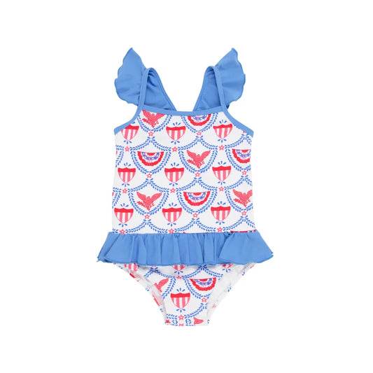 St. Lucia Swimsuit American Swag/Barbados Blue