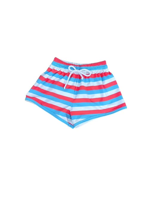 James & Lottie James Swim Patriotic Stripe