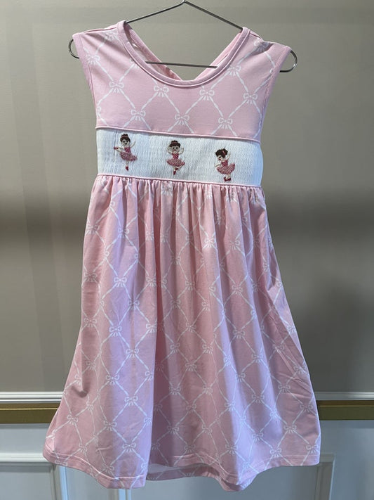 Dancing Girls Hand Smocked Dress