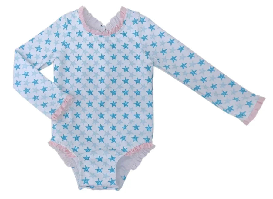 Leighton One Piece Rash Guard- Starfish