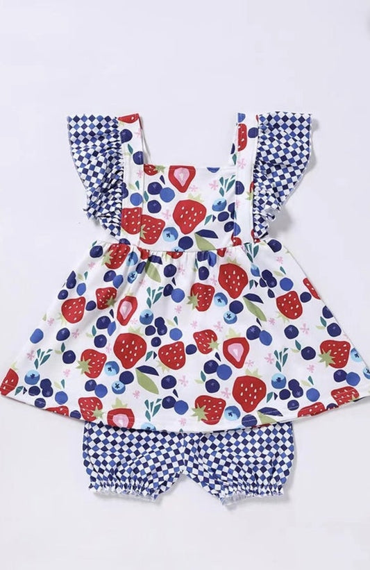 Strawberry Ruffle Set