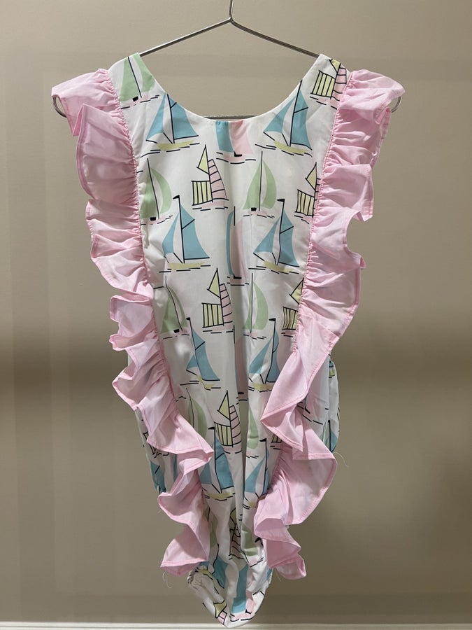 Ruffle Sailboat Swimwear