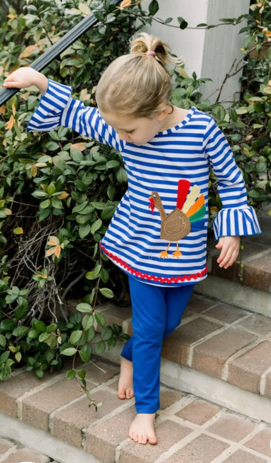 Bailey Boys Girls Gobble Gobble Tunic Pant Set