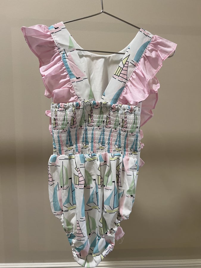 Ruffle Sailboat Swimwear