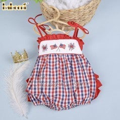 American Pattern Smocked Girl Bubble