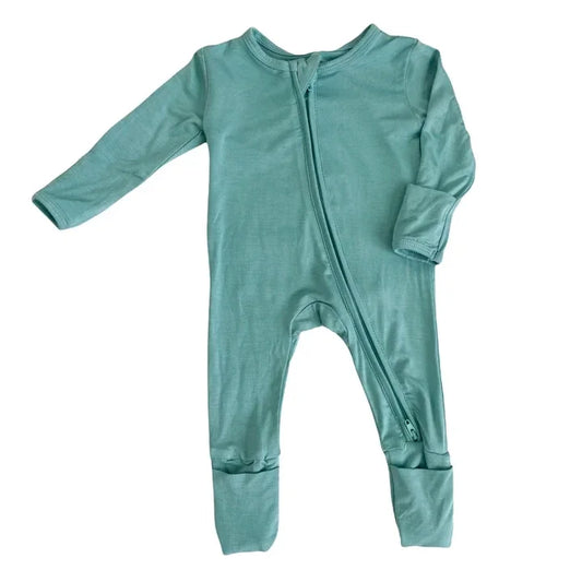 Tahiti Teal Zip Footie