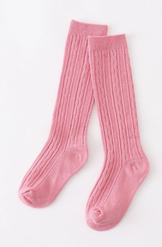 Pink Knee High Socks