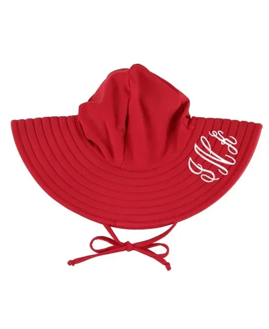 RuffleButts Red Swim Hat