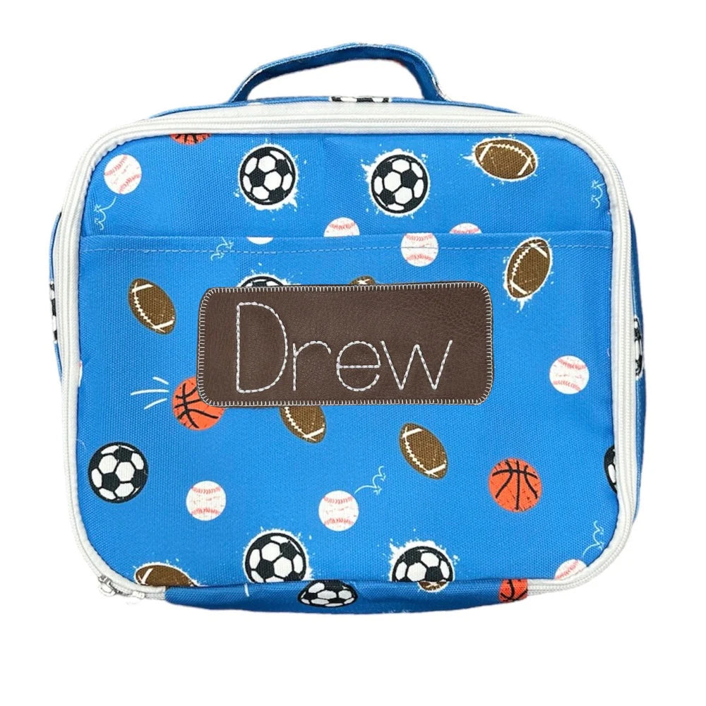 Lunch Bag- Sports Star (monogram included)